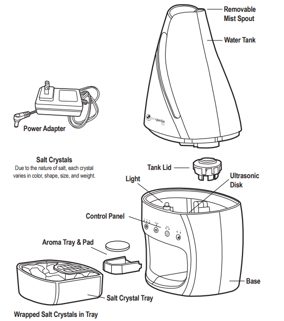 Lasko H1117 3 In 1 Cool Mist Humidifier Salt Lamp Manual Manuals Clip