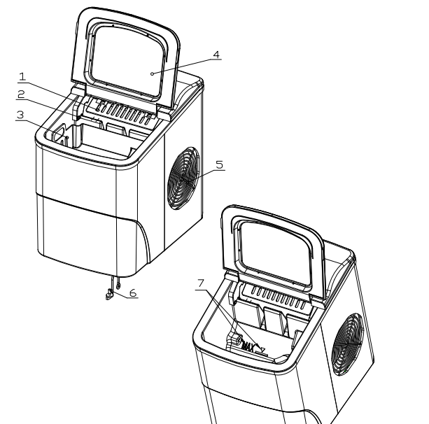 Aglucky Hzb V Ice Maker Machine User Manual Manuals Clip