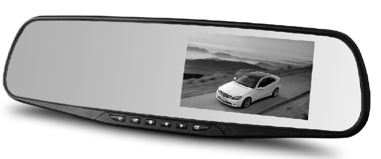 Vehicle Blackbox DVR 4.3 Inch Full HD 1080P, Mirror Car Camera