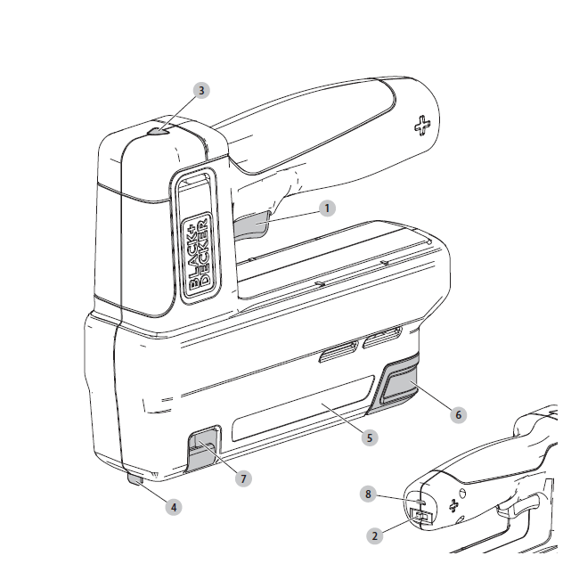 Black Decker BCN115 Powered Stapler Manual Manuals Clip