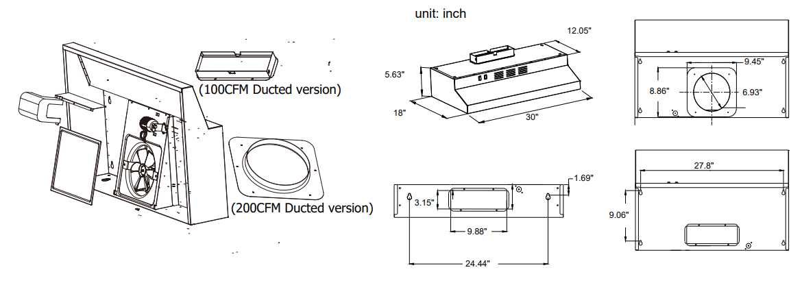 https://manualsclip.com/wp-content/uploads/2023/05/Comfee-cvu30w2ast-30-inch-Under-Cabinet-Manual-fig-2.png