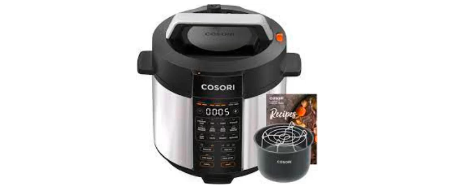 Cosori 5.0-Quart Rice Cooker with 9 Cooking Functions, Touch Control, Measuring Cup with Handle, Crc-r501-kusr, Black