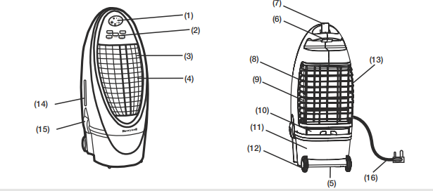 Honeywell Cs10xe Evaporative Air Cooler Guide Manuals Clip 