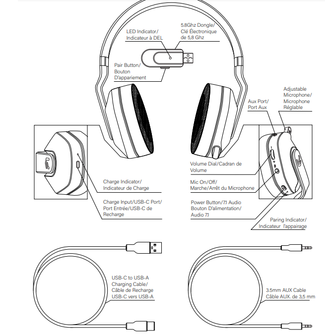 ATRIX AX-1250 Wireless Headset User Manual - Manuals Clip