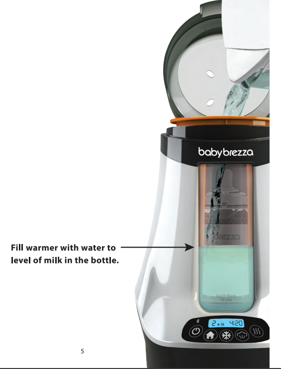 Baby Brezza-BRZ00139-Smart-&-Safe-Electric-Baby-Bottle-Warmer-Fig6