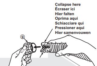 Adjust sweep hose to fit pool length