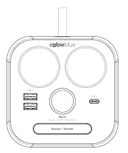 Brand-Stand-CubieBlue-Charging-Alarm-Clock-User-Manual-Image-1