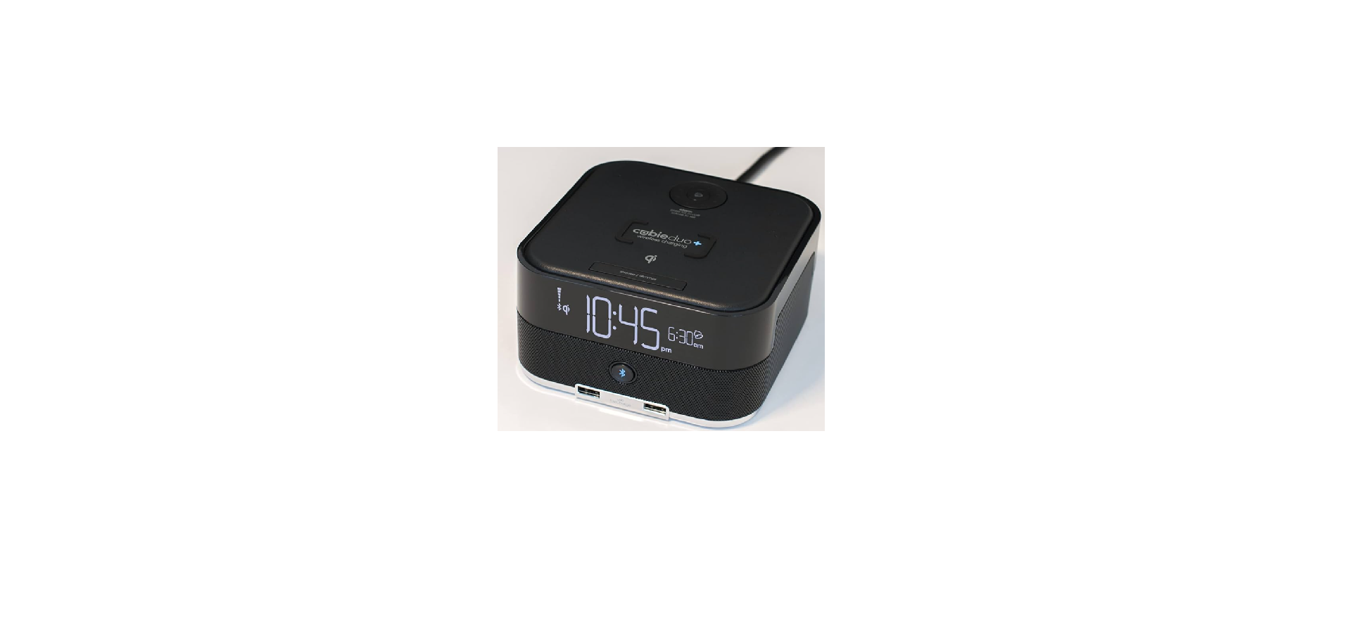 Brand Stand-CubieDuo-Alarm-Clock-&-Wireless-Charging-Feature