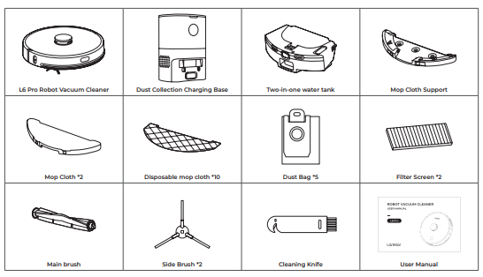 Laresar L6 Pro Robotic Vacuum Cleaner User Guide - Manuals Clip