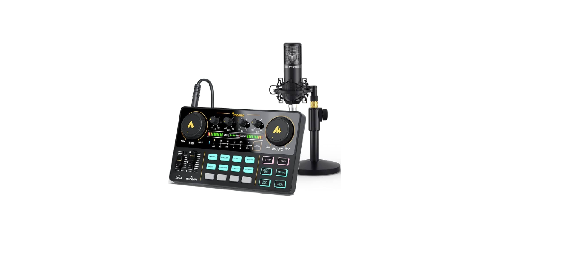 Maono-AM200-Portable-Live-Streaming-&-Podcast-Console-Feature