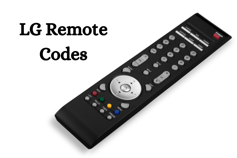 Universal Remote Codes for an LG TV